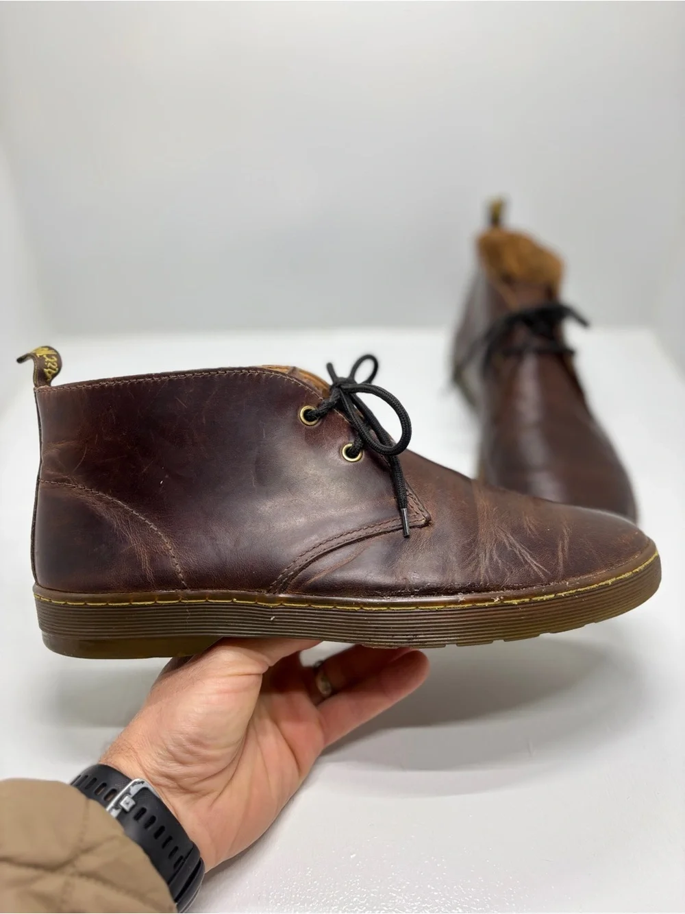 Dr. Martens Cabrillo Brown Leather Chukka Boots Men’s US 11 EU 45 Lace Up Casual